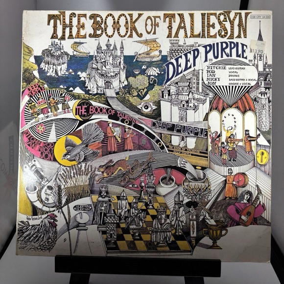 Deep Purple "The Book of Taliesyn" EMI/Harvest Label Germany Vinyl Lp VG+ 1969‎ - Picture 1 of 10